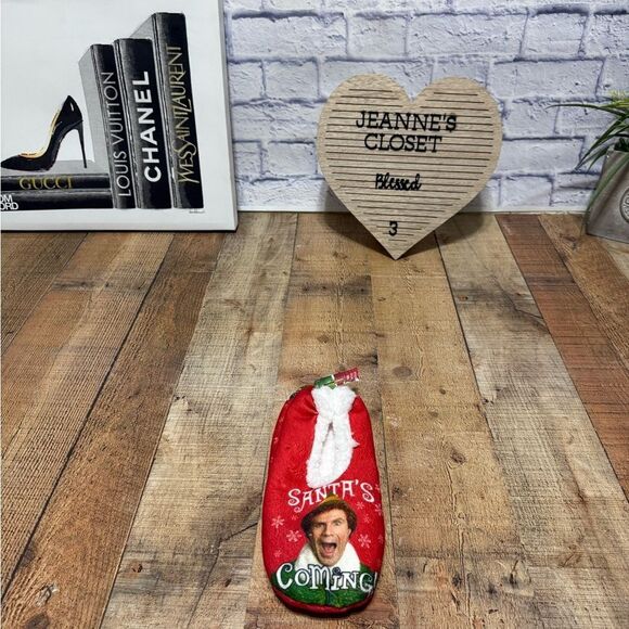 Santa's Coming Christmas Stocking - Picture 1 of 7